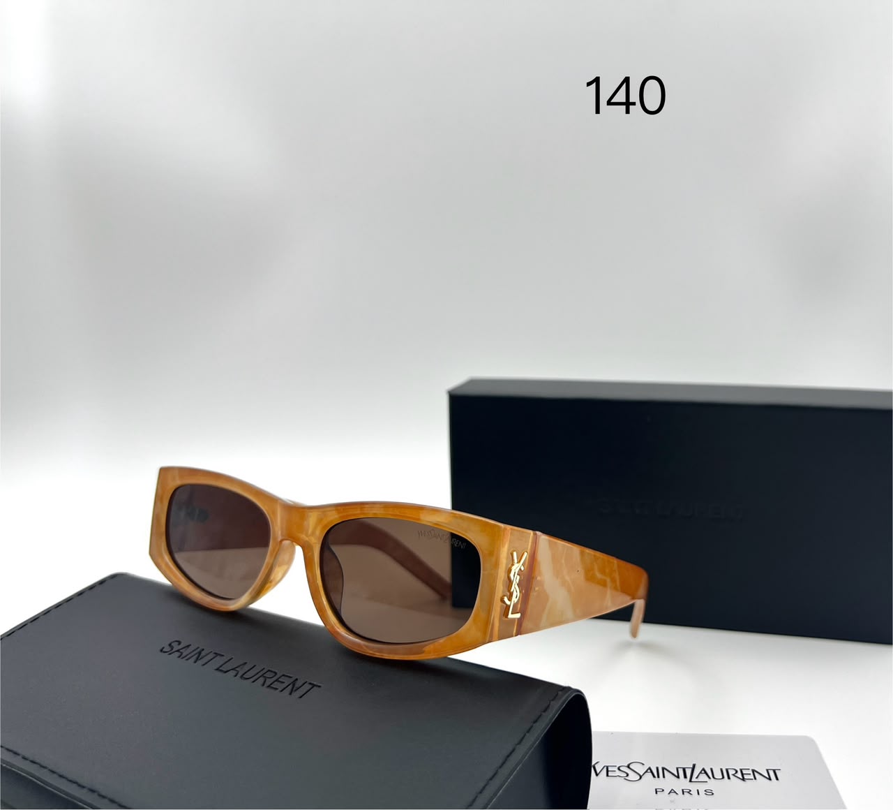 Saint Laurent Translucent Rectangular Sunglasses (Replica)