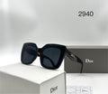 Dior 2940 Oversized Tortoise Accent Sunglasses (Replica)