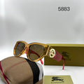 Burberry 5883 Amber/Red Equestrian Sunglasses (Replica)