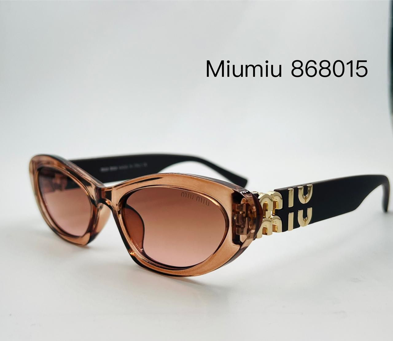 Miu Miu 868015 Translucent Peach Cat-Eye Sunglasses (Replica)