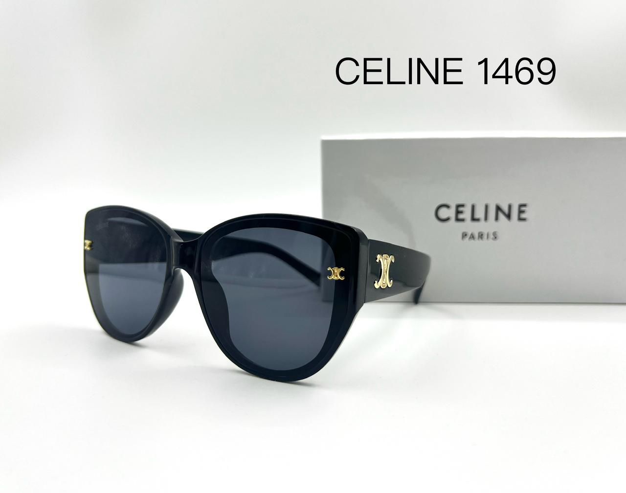 Celine 1469 Black Cat-Eye Sunglasses (Replica)