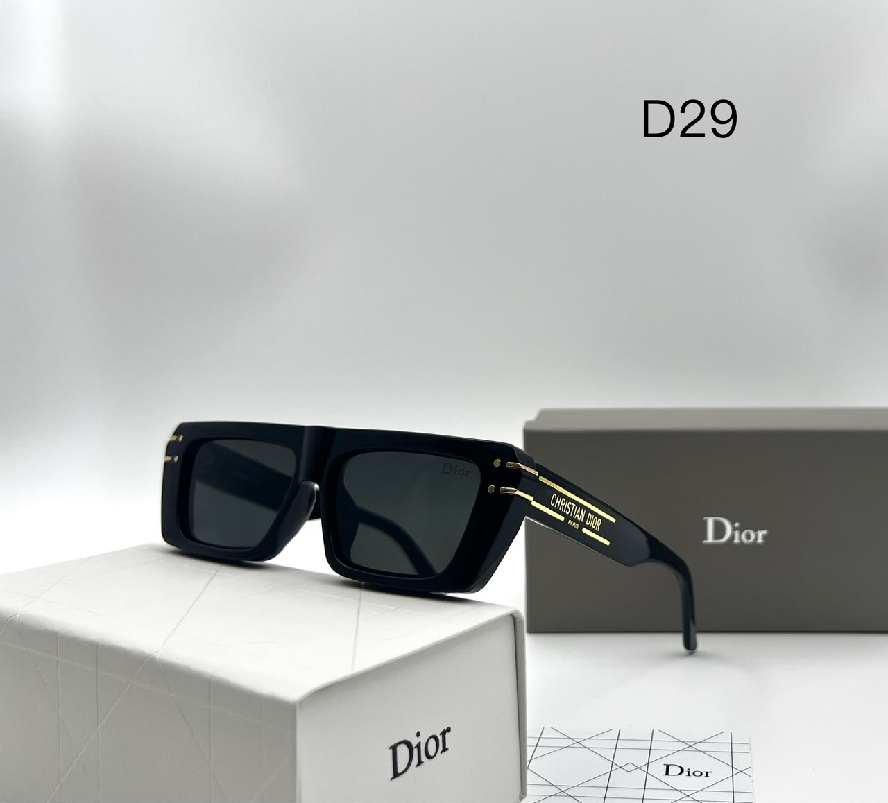 Christian Dior Flat-Top Rectangular Sunglasses (Replica)